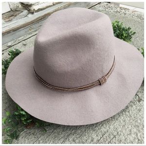 NWT Anthropologie Wool Embellished Rancher Hat